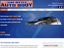 Tablet Screenshot of betitautobodyrepair.net